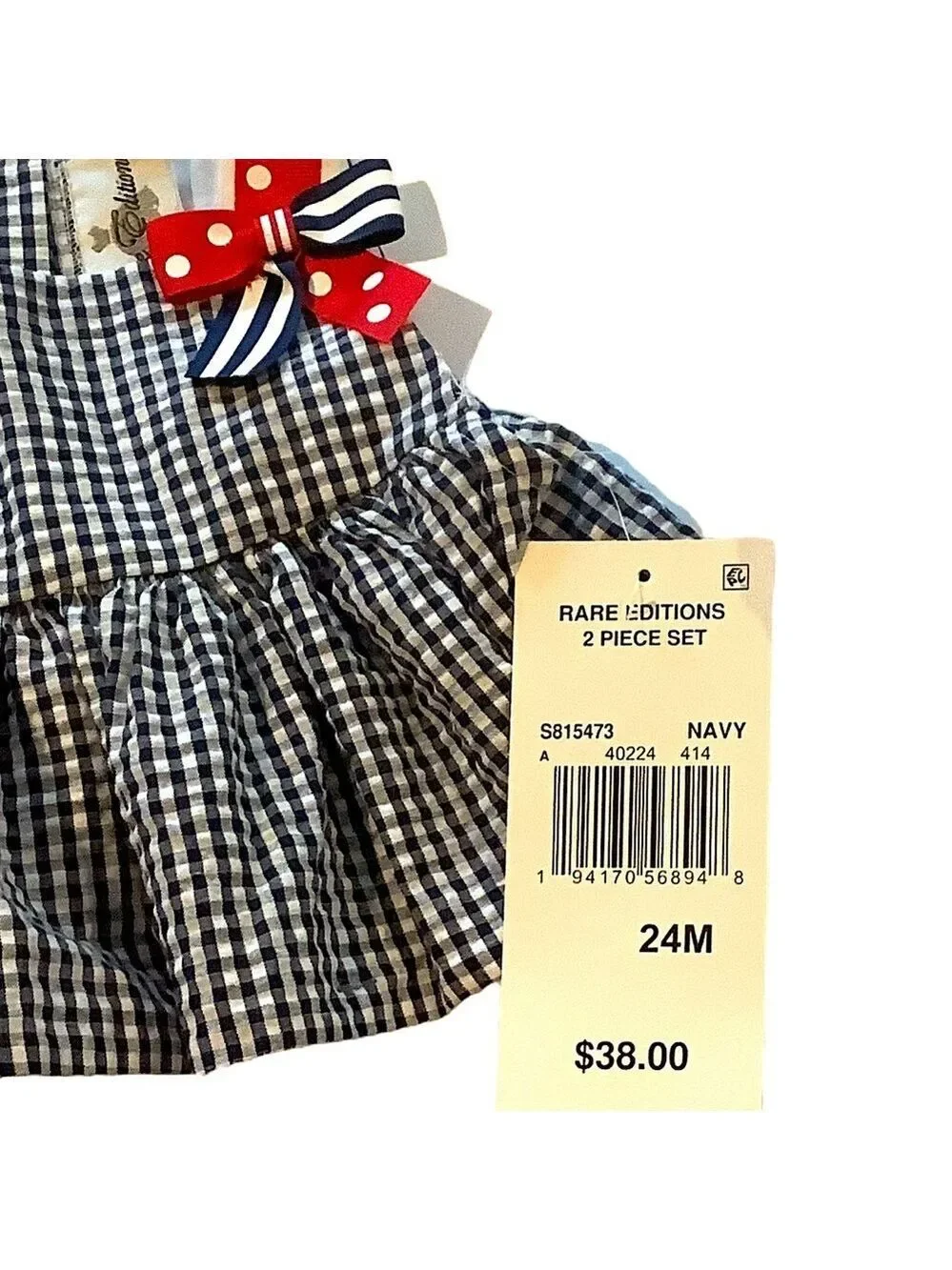 Rare Editions 2 Piece Patriotic Dress 24 Months New